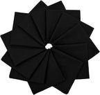 Solid Black Cotton Bandannas for Men and Women by Masquerade
