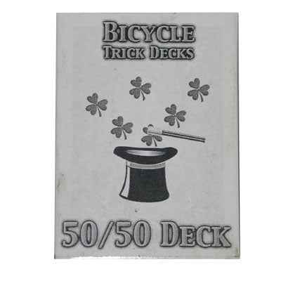 50/50 Decks Bicycle (Blue) by Murphy's Magic Supplies, Inc.