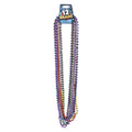 Mardi Gras Metallic Beads - 1 Dozen by Masquerade