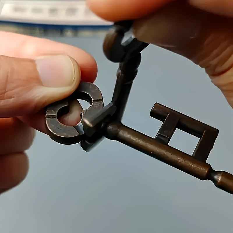Wonderful Key Unlocking Magic Prop | Suitable for Party Gatherings, Metal, Dark Grey