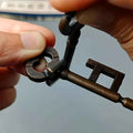 Wonderful Key Unlocking Magic Prop | Suitable for Party Gatherings, Metal, Dark Grey