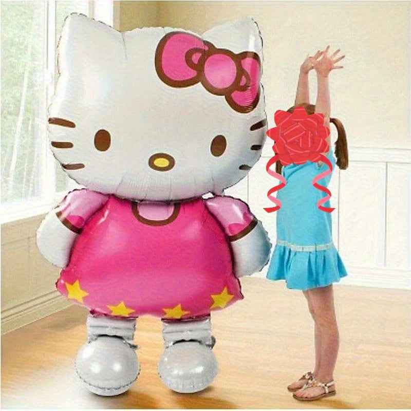 [Hello Kitty Balloon] Sanrio Hello Kitty Balloon - Large Inflatable Hello Kitty Face with Iconic Bow for Birthday Party Decorations, Graduation, Showers & for mother’s Day - Party Balloons for Events, Durable Indoor/Outdoor Hello Kitty Character