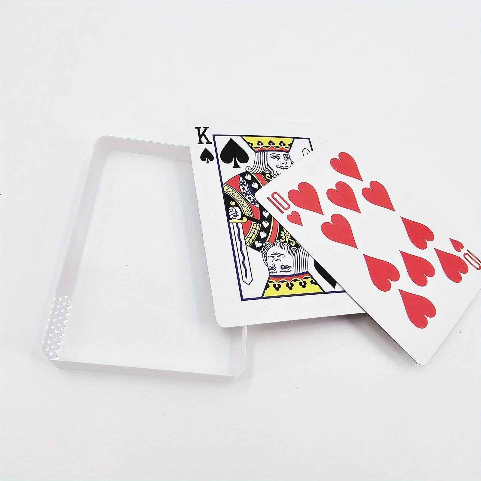 [Magic Cards | Ice Cube Poker] Magic Cards | Ice Cube Poker - Transparent Plastic, Professional-Grade, Beginner-Friendly, Stage Performances, Close-Up Shows, Card Art Practice, Bold Design, High-Quality Craftsmanship, Suitable for Enthusiasts