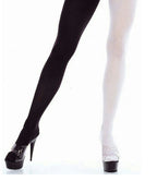 Two-Tone Black and White Seamless Adult Tights by HalloweenStore.com