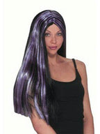 Purple & Black Witch Wig by Masquerade