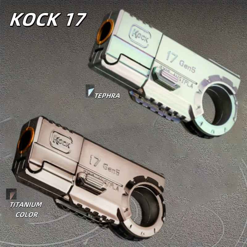 Knock 17Gen5 One-Touch Cartridge Alloy Finger Pistol - Stress Relief Toys for Fidgety Fingers - Softball Guns for Case Throwing, Fun And Playful Novelty Items, Ideal Gift!