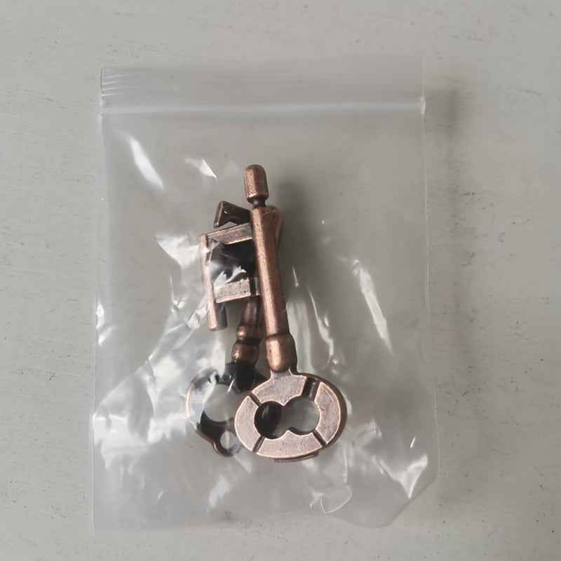 Wonderful Key Unlocking Magic Prop | Suitable for Party Gatherings, Metal, Dark Grey
