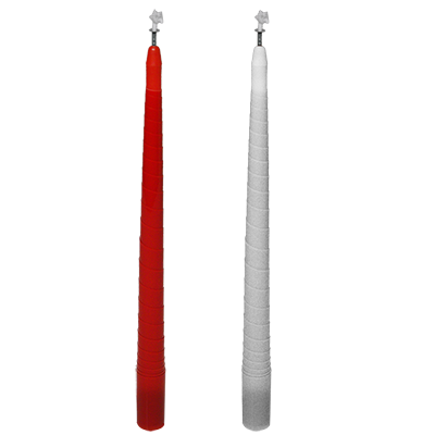 Color Changing and Vanishing Candles (Red to White) by Murphy's Magic Supplies, Inc.