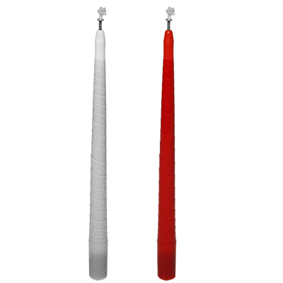 Color Changing and Vanishing Candles (White to Red) by Murphy's Magic Supplies, Inc.