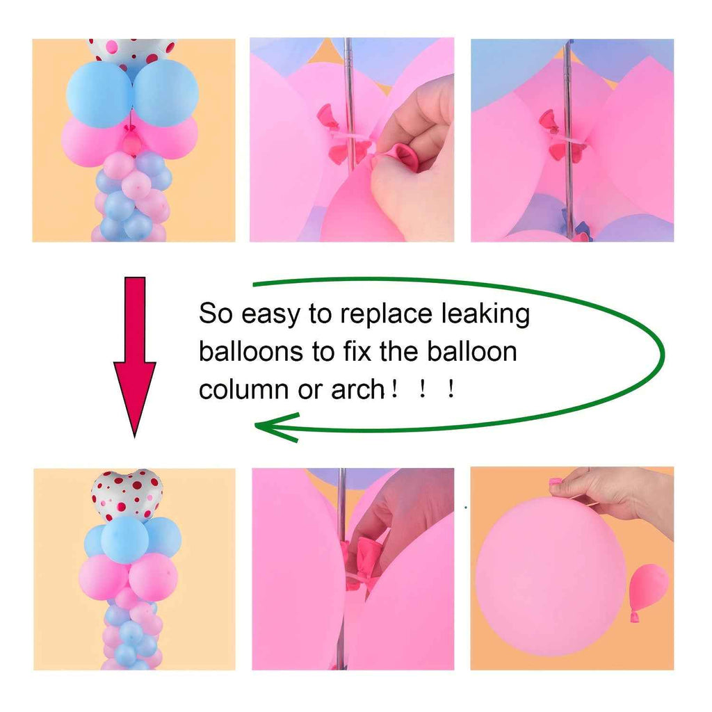 40pcs Balloon Support Clips, 5-In-1 Plum Blossom Flat Clips, Suitable for Holiday Events, Birthday Parties, Wedding Celebrations, Decorative Balloon Model Clips, Balloon Arch Tool
