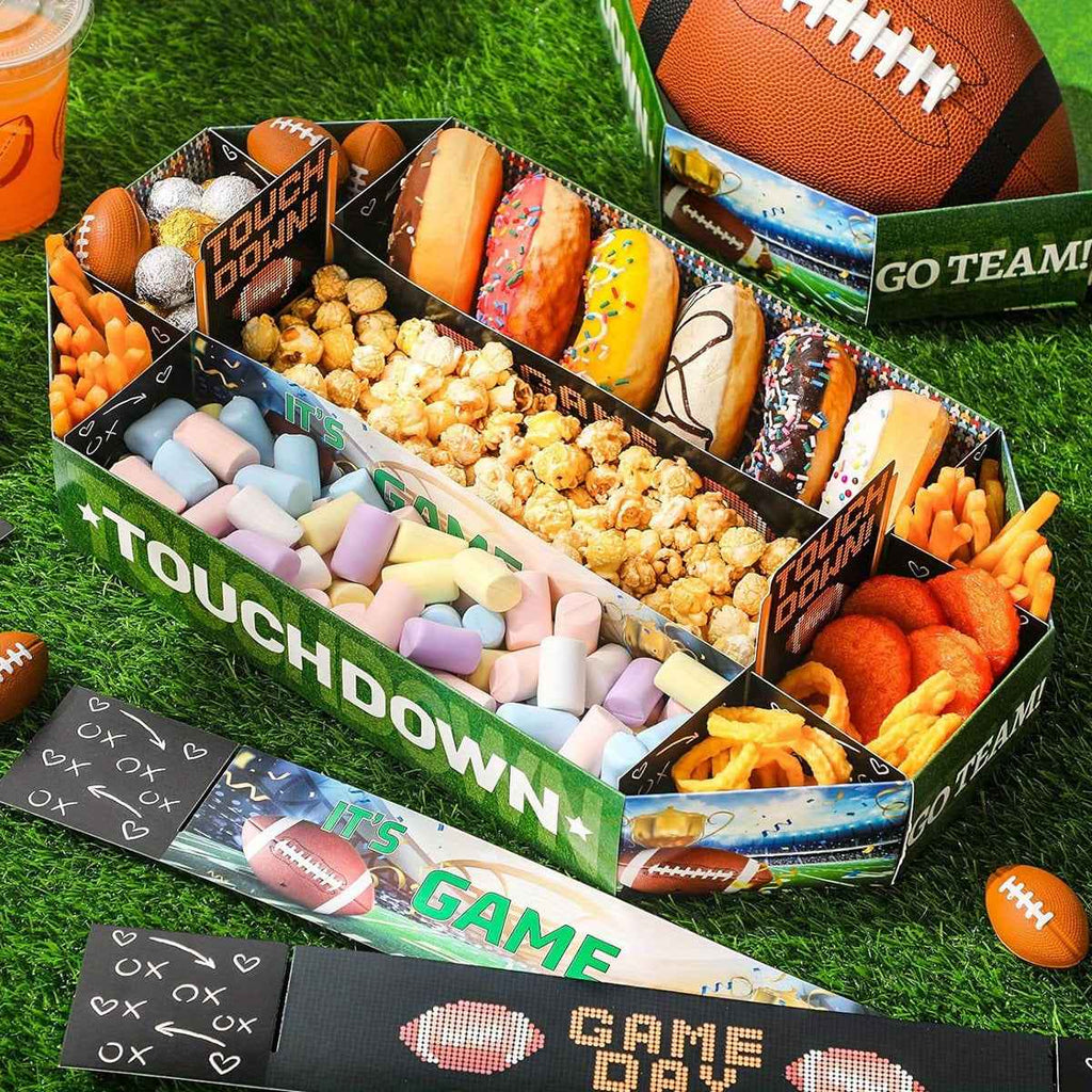 Set of 3 Party Supplies - All-In-One Tailgate, Birthday, And Celebration Snack Stadium Kit | Must-Have Football Party Decor And Gifts