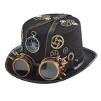 Punk Style Retro Compass Zipper Gear Glasses Magic Hat by My Store