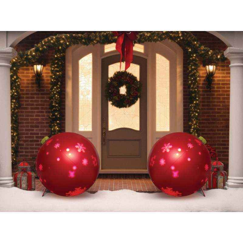 Christmas Ornaments 24-inch Inflatable Animated Ornament with Electric Pump Included for Indoor and Outdoor
