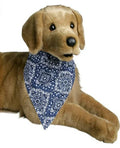Blue Paisley Dog Bandana Size: Medium (26-50 lbs) by Masquerade