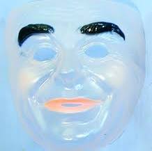 Transparent Male Drama Mask by Masquerade