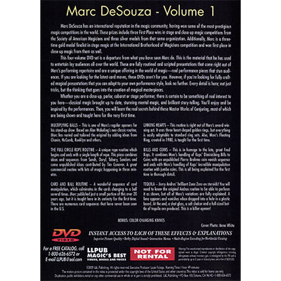 Master Works of Conjuring Vol. 1 by Marc DeSouza - DVD by Murphy's Magic Supplies, Inc.