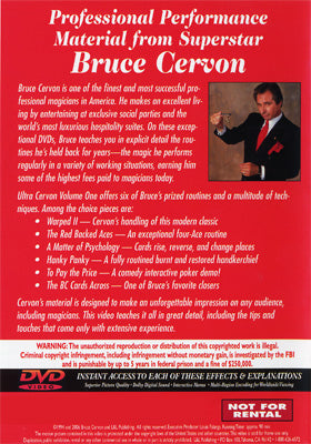 Ultra Cervon Vol. 1 - Bruce Cervon - DVD by Murphy's Magic Supplies, Inc.