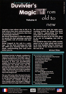Duvivier's Magic Volume 4: From Old To New by Dominique Duvivier - DVD by Murphy's Magic Supplies, Inc.