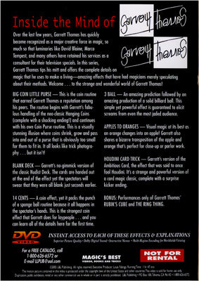 Inside the Mind of Garrett Thomas Vol 1 - DVD by Murphy's Magic Supplies, Inc.
