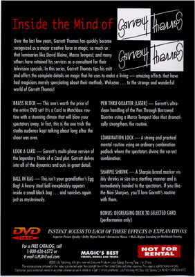 Inside the Mind of Garrett Thomas Vol 3 - DVD by Murphy's Magic Supplies, Inc.