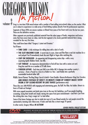 In Action Volume 3 by Gregory Wilson - DVD by Murphy's Magic Supplies, Inc.