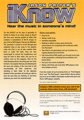 iKnow by Jason Palter - DVD by Murphy's Magic Supplies, Inc.