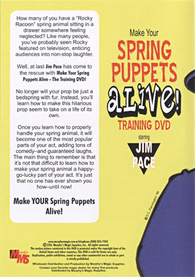 Make Your Spring Puppets Alive - Training DVD by Jim Pace - DVD by Murphy's Magic Supplies, Inc.