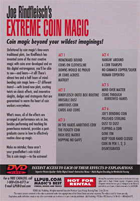 Extreme Coin Magic by Joe Rindfleisch - DVD by Murphy's Magic Supplies, Inc.