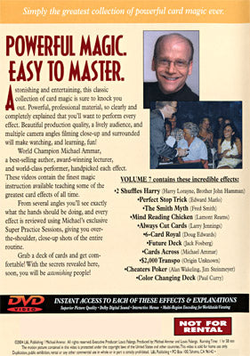 Easy to Master Card Miracles Volume 7 by Michael Ammar - DVD by Murphy's Magic Supplies, Inc.