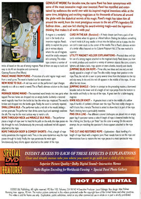 Creative Magic of Pavel Volume 1 - DVD by Murphy's Magic Supplies, Inc.