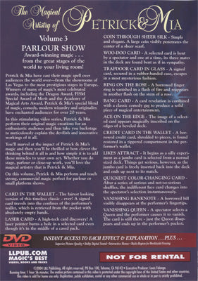 Magical Artistry of Petrick and Mia Vol. 3 by L & L Publishing - DVD by Murphy's Magic Supplies, Inc.