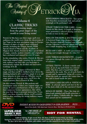Magical Artistry of Petrick and Mia Vol. 4 by L&L Publishing - DVD by Murphy's Magic Supplies, Inc.
