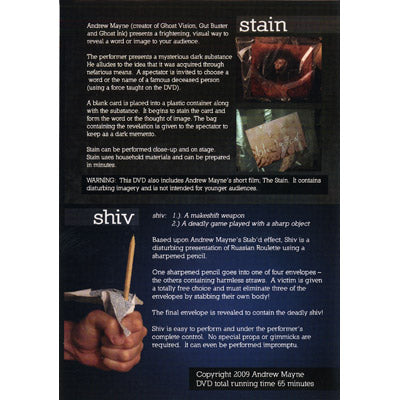 Stain-Shiv by Andrew Mayne - DVD by Murphy's Magic Supplies, Inc.