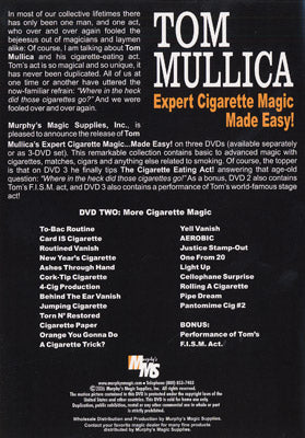 Expert Cigarette Magic Made Easy - Vol.2 by Tom Mullica - DVD by Murphy's Magic Supplies, Inc.