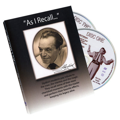 As I Recall (2 DVD Set) - Tony Slydini by Murphy's Magic Supplies, Inc.