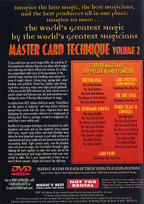World's Greatest Magic: Master Card Technique Volume 2 - DVD by Murphy's Magic Supplies, Inc.