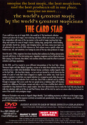 World's Greatest Magic: Card Stab - DVD by Murphy's Magic Supplies, Inc.