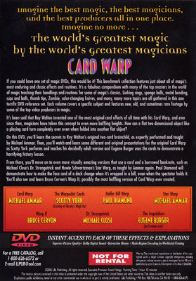 World's Greatest Magic: Card Warp - DVD by Murphy's Magic Supplies, Inc.