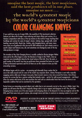 World's Greatest Magic: Color Changing Knives - DVD by Murphy's Magic Supplies, Inc.
