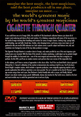 World's Greatest Magic: Cigarette Through Quarter - DVD by Murphy's Magic Supplies, Inc.