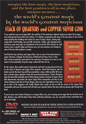 World's Greatest Magic: Stack Of Quarters and Copper/Silver Coin - DVD by Murphy's Magic Supplies, Inc.