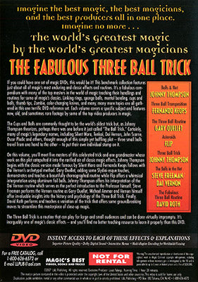 World's Greatest Magic: Fabulous Three Ball Trick - DVD by Murphy's Magic Supplies, Inc.