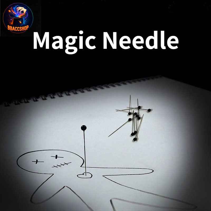Black Magic on Paper! A Doll Is Drawn on a Blank Sheet of Paper, and the Audience Inserts a Pin, Then Writes Freely—with a Single Movement of the Pen Tip, the Needle Follows Precisely Like a Shadow! The Most Eerie Telekinesis Effect in Magic.Random