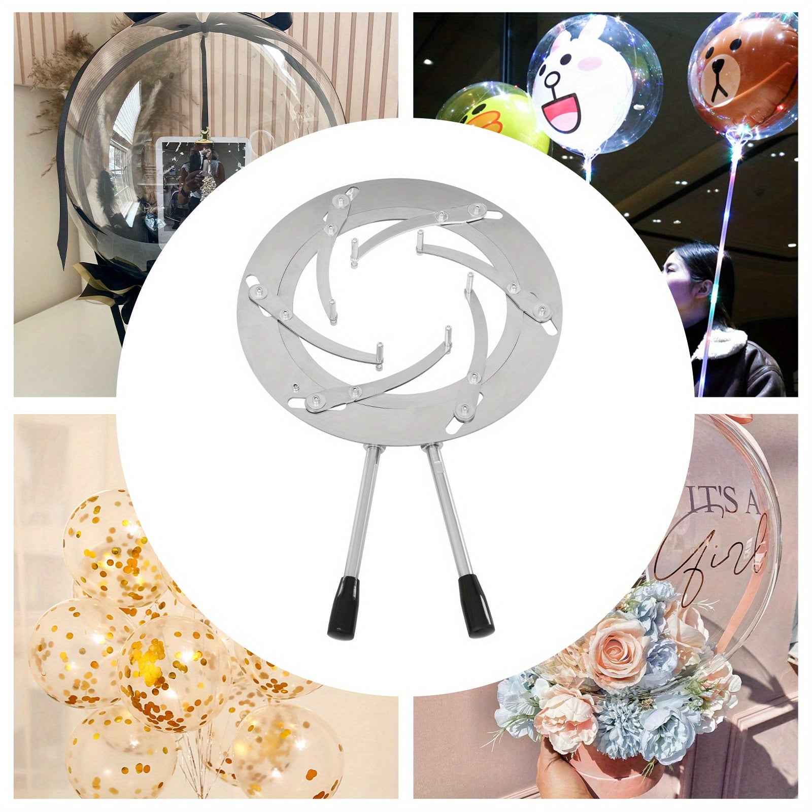 Goodslinesshop Balloon Stuffing Machine, 36" Stainless Steel Balloon Opener Tool for Stuffing Professional Ballo0n Stretcher Extractor Stand for Filling DIY Bouquet Gift [High-Quality Shop Now!]