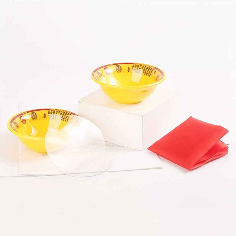 4pcs Magic Water Production Bowls - Instant Water Creation Double Bowl System with Transformation Trick, Novelty Magic Props Suitable for Stage Performances, Parties, Close-Up Illusions - / Bowls for Water Retrieval Tricks