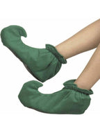 Adult Green Velvet Elf Shoes by Masquerade