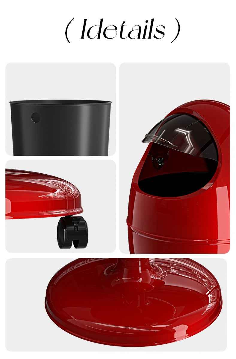 Modern And Elegant Dinosaur Egg Trash Can with High Appearance, Featuring Double-Bucket Design And Large-Capacity Oval Wheeled Trash Can with Lid