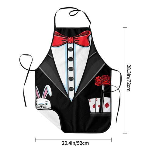 1pc Funny Magician Costume Apron for & - Unisex Chef Apron with -Themed, Suitable for Cooking, Baking, Themed Parties,, Role-Play - Tablier Cuisine for Men and Women