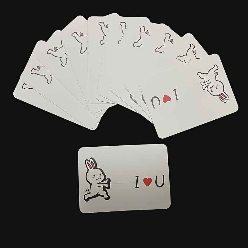 Love launches close-up magic cards. Love moving, stage magic props, creative paper cards. Express love and gratitude. Suitable for party confession events and festivals.
