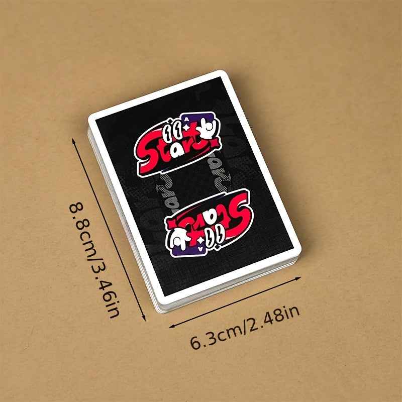 Fashion Trend Start Collectible Card Deck - Magician-specific Playing Cards with Black-core Paper (Anti-see-through), Super-elastic, Perfect for Cardistry Practice and Performance Set.